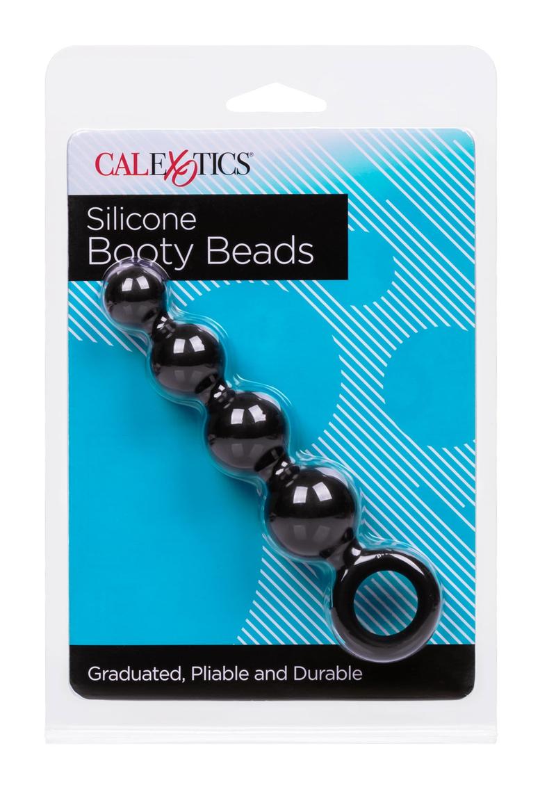 Load image into Gallery viewer, Silicone Booty Anal Beads - Black
