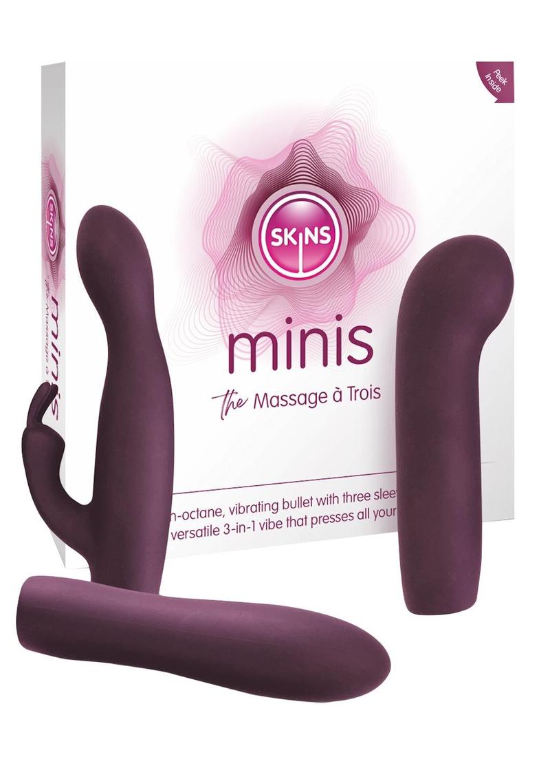 Load image into Gallery viewer, Skins Minis Massage A Trois - Magenta/Purple/White
