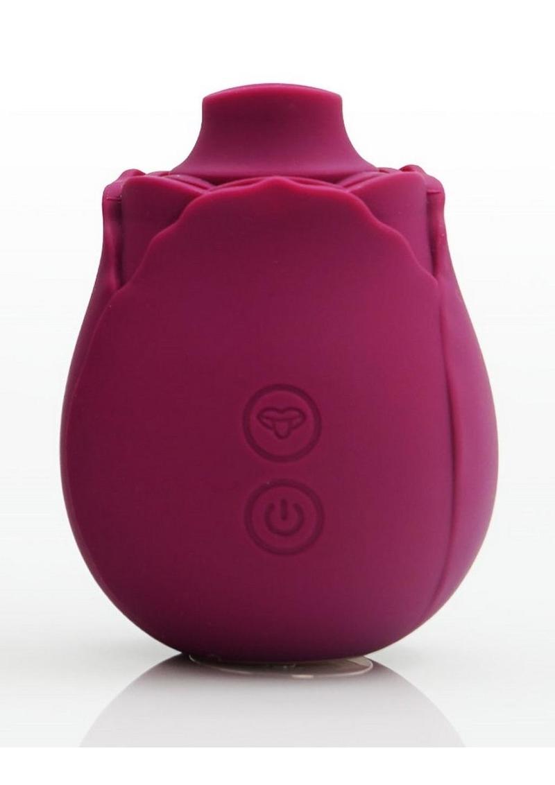 Load image into Gallery viewer, Skins Rose Buddies Rose Flutterz Rechargeable Silicone Clitoral Vibrator - Purple
