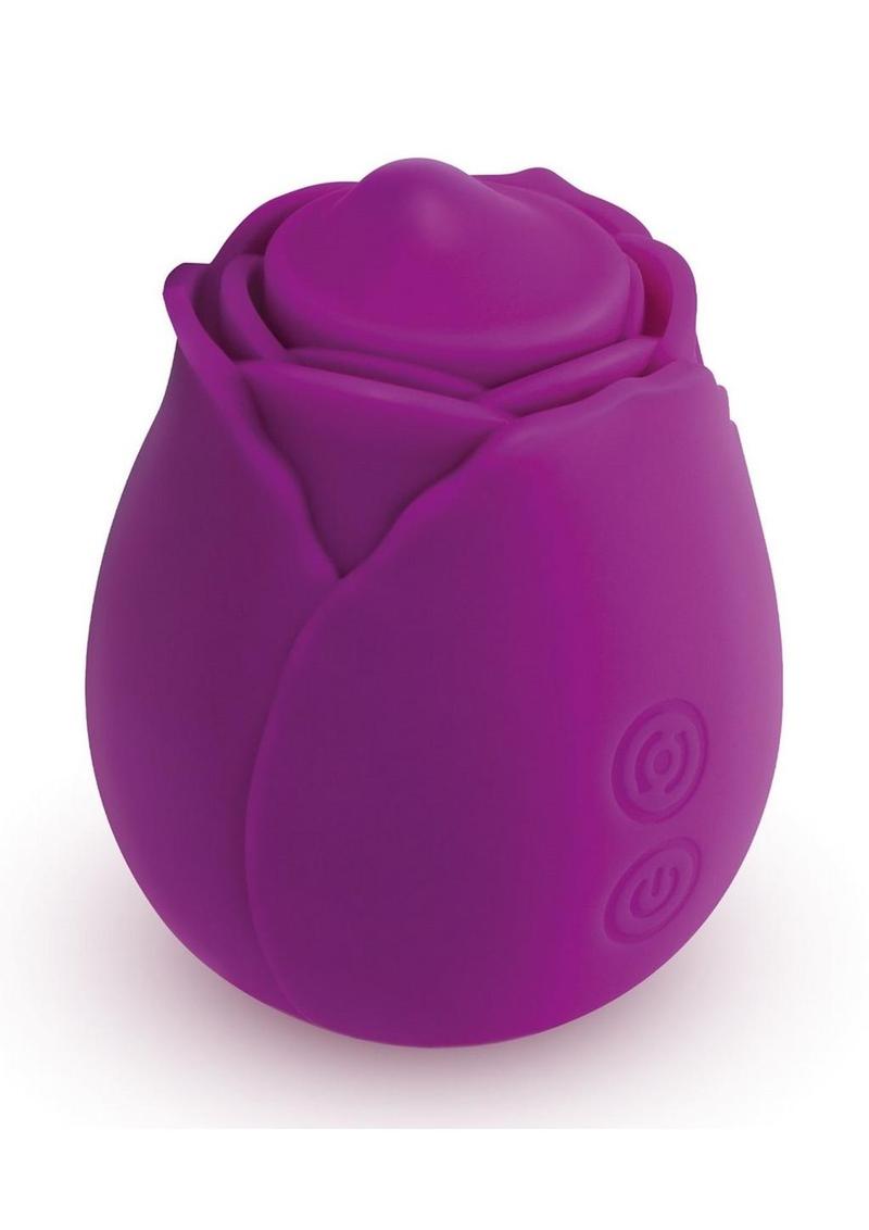 Load image into Gallery viewer, Skins Rose Buddies Rose Twirtz Rechargeable Silicone Clitoral Vibrator - Purple
