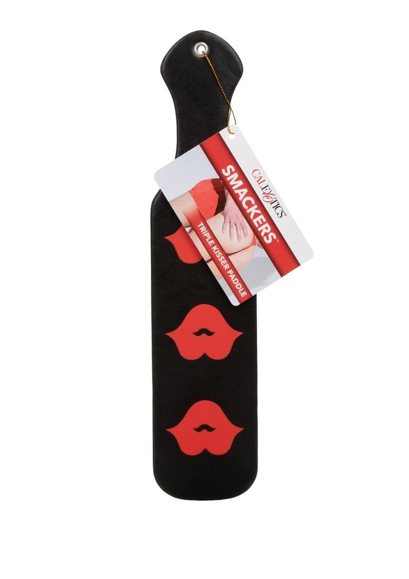 Load image into Gallery viewer, Smackers Triple Kisser Paddle - Black/Red
