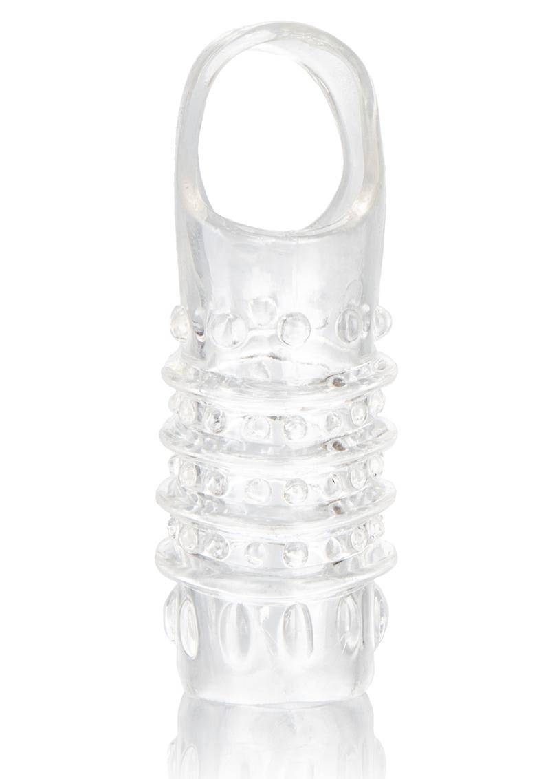 Load image into Gallery viewer, Stimulation Enhancer Textured Penis Sleeve - Clear - 4.25in
