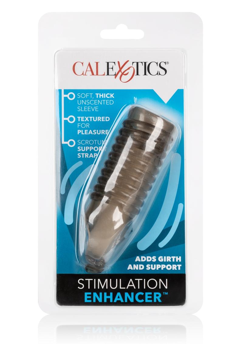 Load image into Gallery viewer, Stimulation Enhancer Textured Penis Sleeve - Smoke - 4.25in
