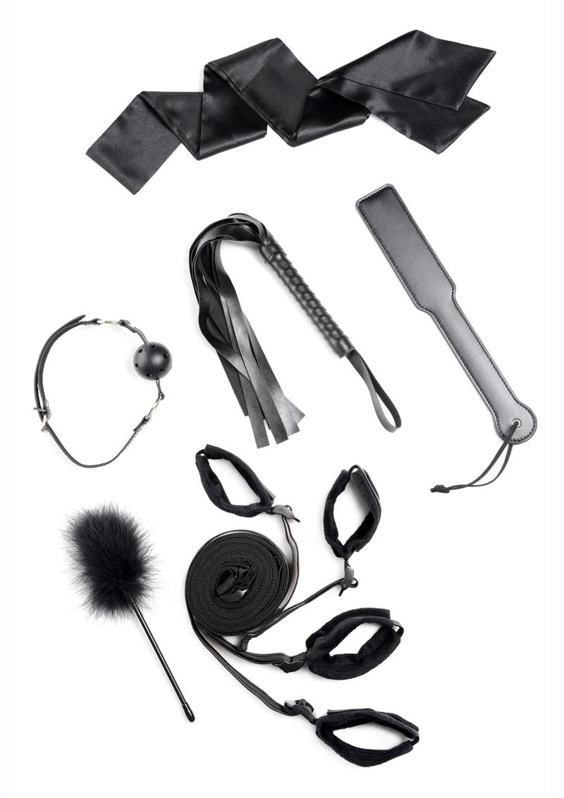 Load image into Gallery viewer, Strict Bed Bondage Restraint Kit - Black - Set Of 6
