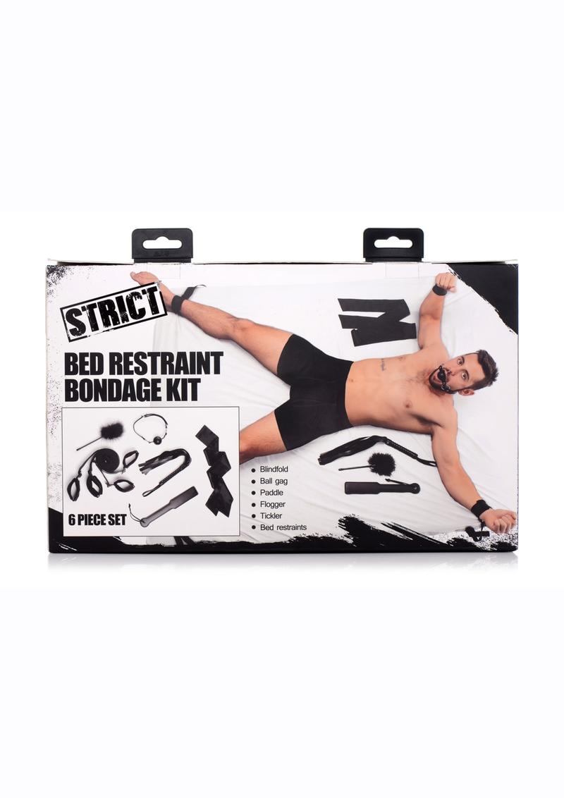 Load image into Gallery viewer, Strict Bed Bondage Restraint Kit - Black - Set Of 6
