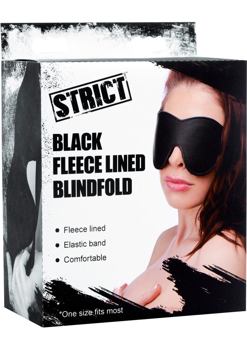 Load image into Gallery viewer, Strict Black Fleece Lined Blindfold - Black
