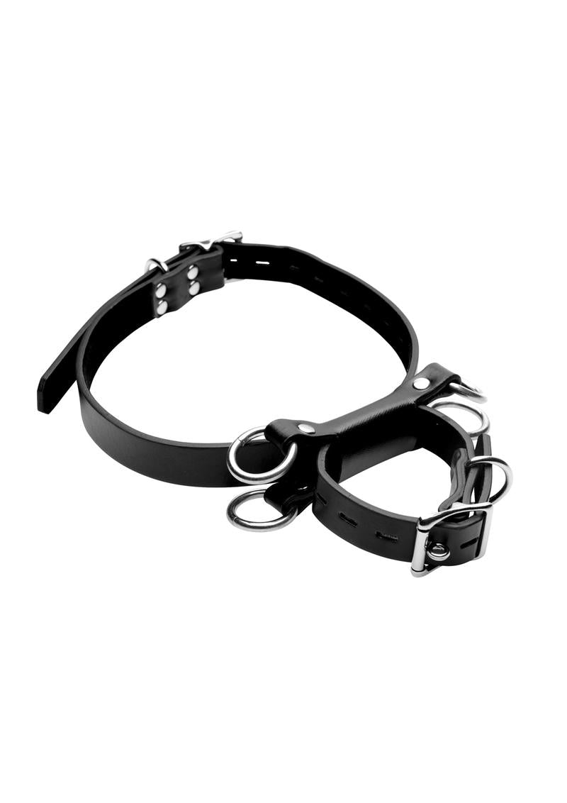 Load image into Gallery viewer, Strict Frog Tie Kneeling Bondage Restraint System - Black
