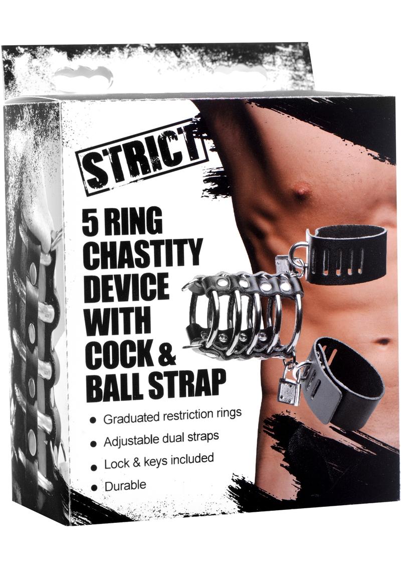 Load image into Gallery viewer, Strict Gates Of Hell Chastity Device - Black/Metal
