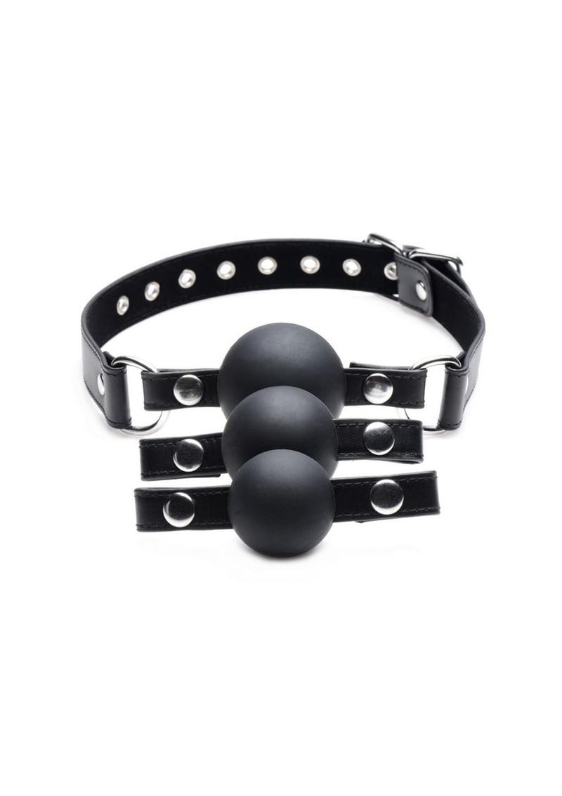 Load image into Gallery viewer, Strict Interchangeable Silicone Ball Gag
