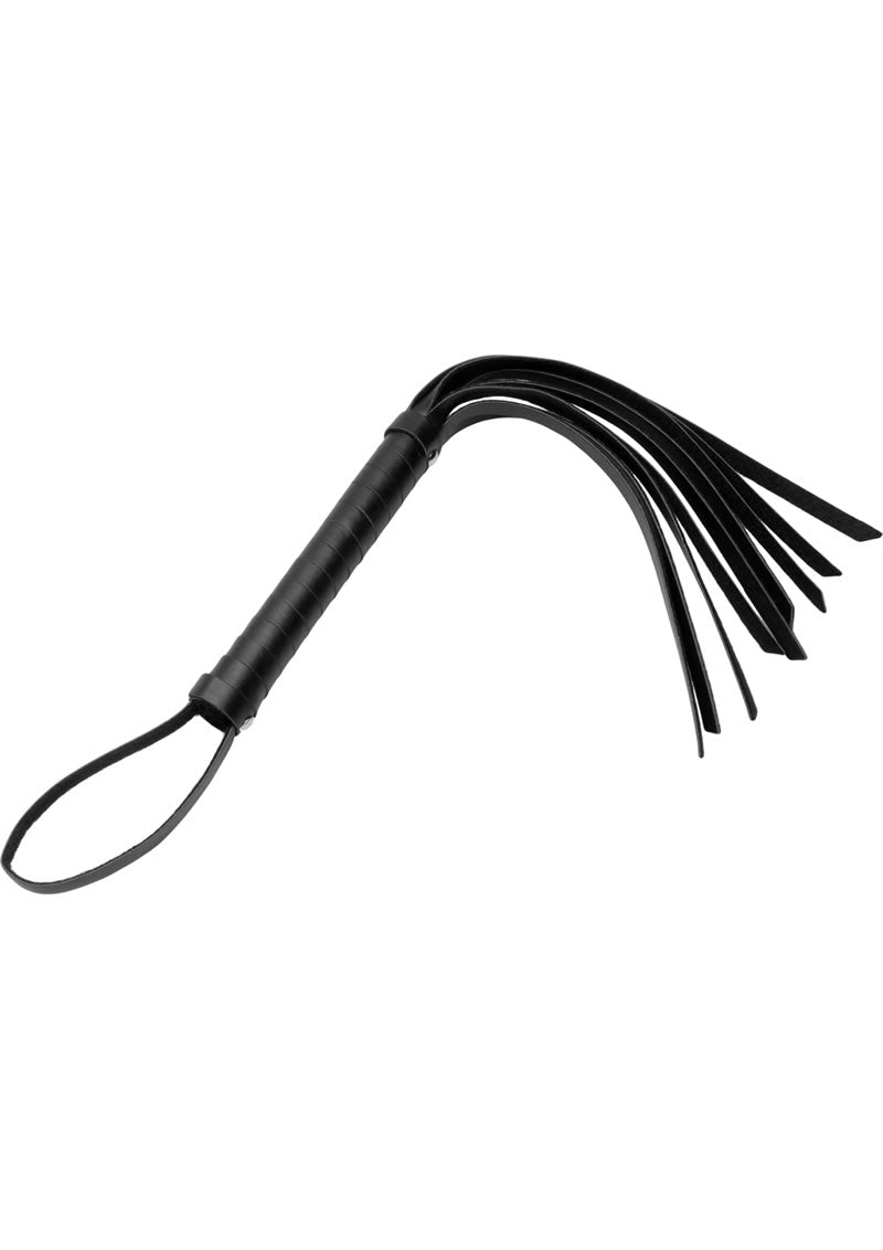 Load image into Gallery viewer, Strict Leather Cat Tails Pu Leather Hand Whip - Black
