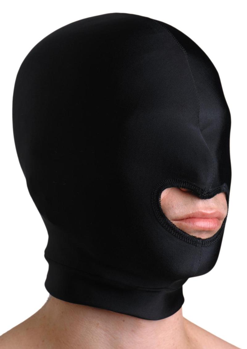 Load image into Gallery viewer, Strict Leather Premium Spandex Hood with Mouth Opening - Black
