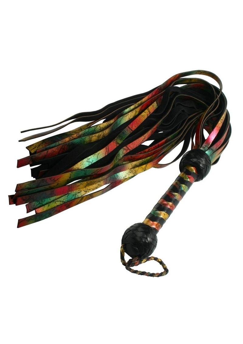 Load image into Gallery viewer, Strict Leather Rainbow Lambskin Flogger
