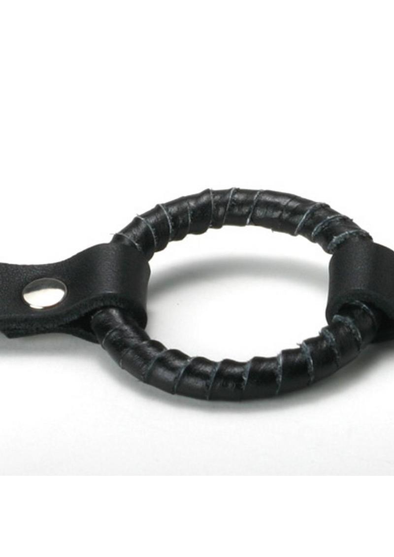 Load image into Gallery viewer, Strict Leather Ring Gag - Black - Large
