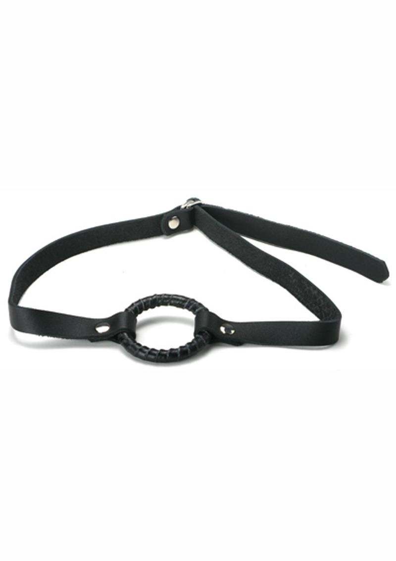 Load image into Gallery viewer, Strict Leather Ring Gag - Black - Medium
