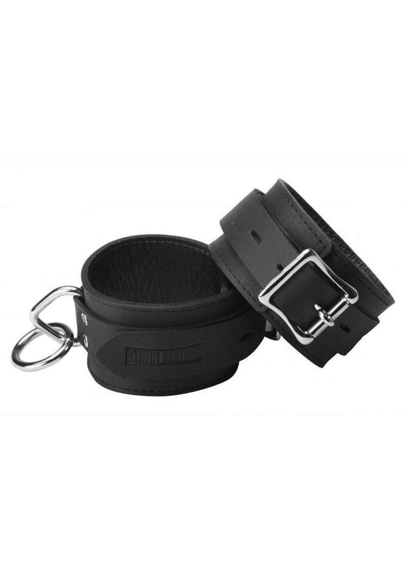 Load image into Gallery viewer, Strict Leather Standard Locking Wrist Cuffs - Black
