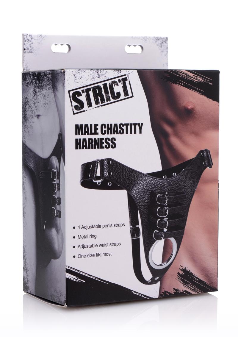 Load image into Gallery viewer, Strict Male Chastity Harness - Black
