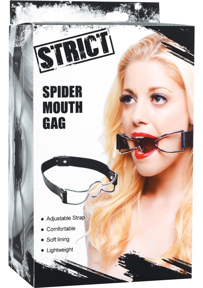 Load image into Gallery viewer, Strict Spider Mouth Gag - Black
