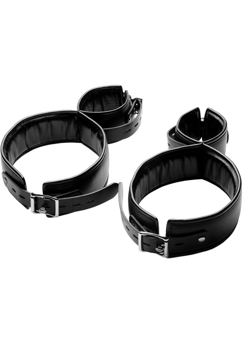 Load image into Gallery viewer, Strict Thigh Cuff Restraint System - Black
