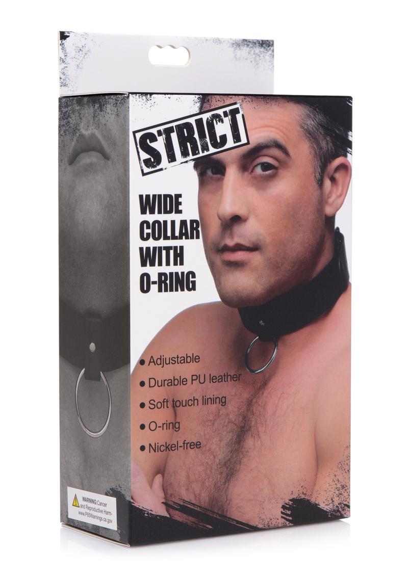 Load image into Gallery viewer, Strict Wide Collar with O-Ring - Black
