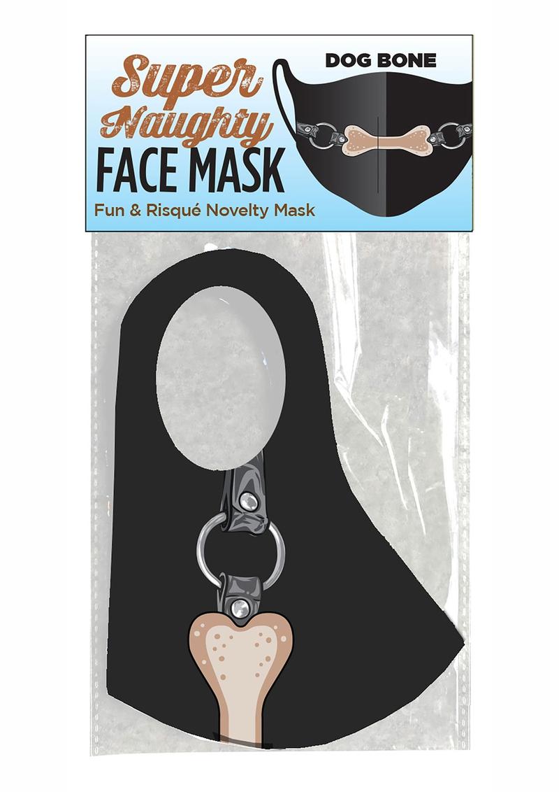 Load image into Gallery viewer, Super Naughty Dog Bone Gag Mask - Black
