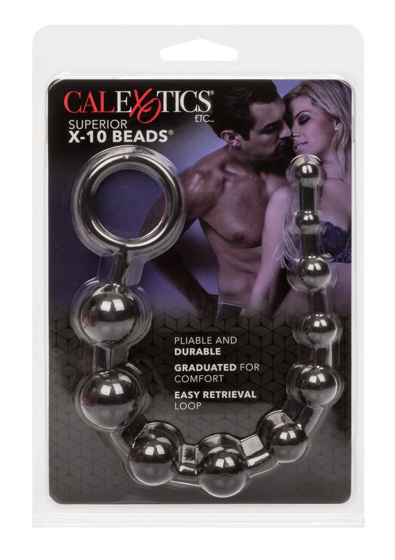 Load image into Gallery viewer, Superior X 10 Anal Beads - Black
