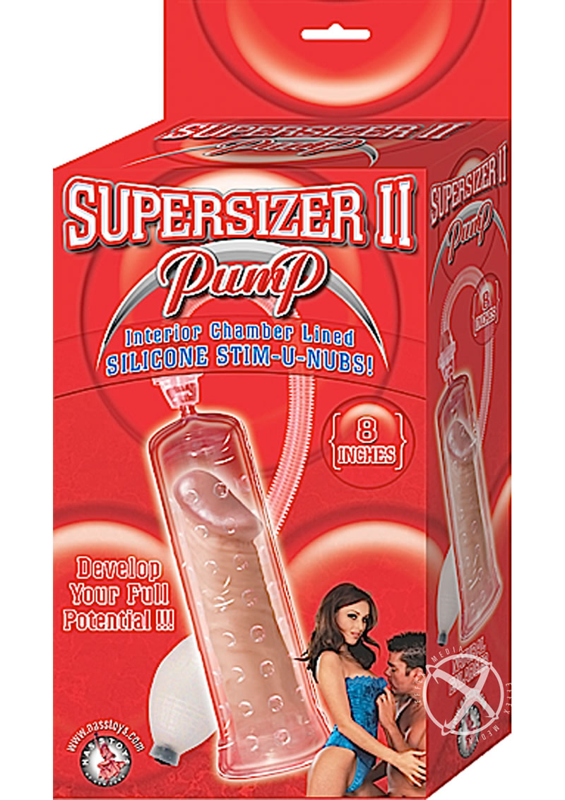 Load image into Gallery viewer, Supersizer II Penis Pump - Clear - 8in
