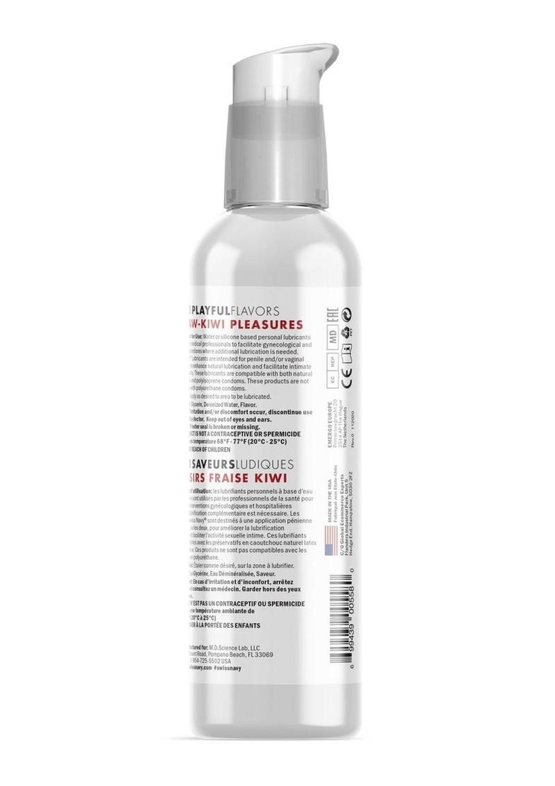 Load image into Gallery viewer, Swiss Navy 4 In 1 Flavored Lubricant 4oz - Strawberry/Kiwi Pleasure
