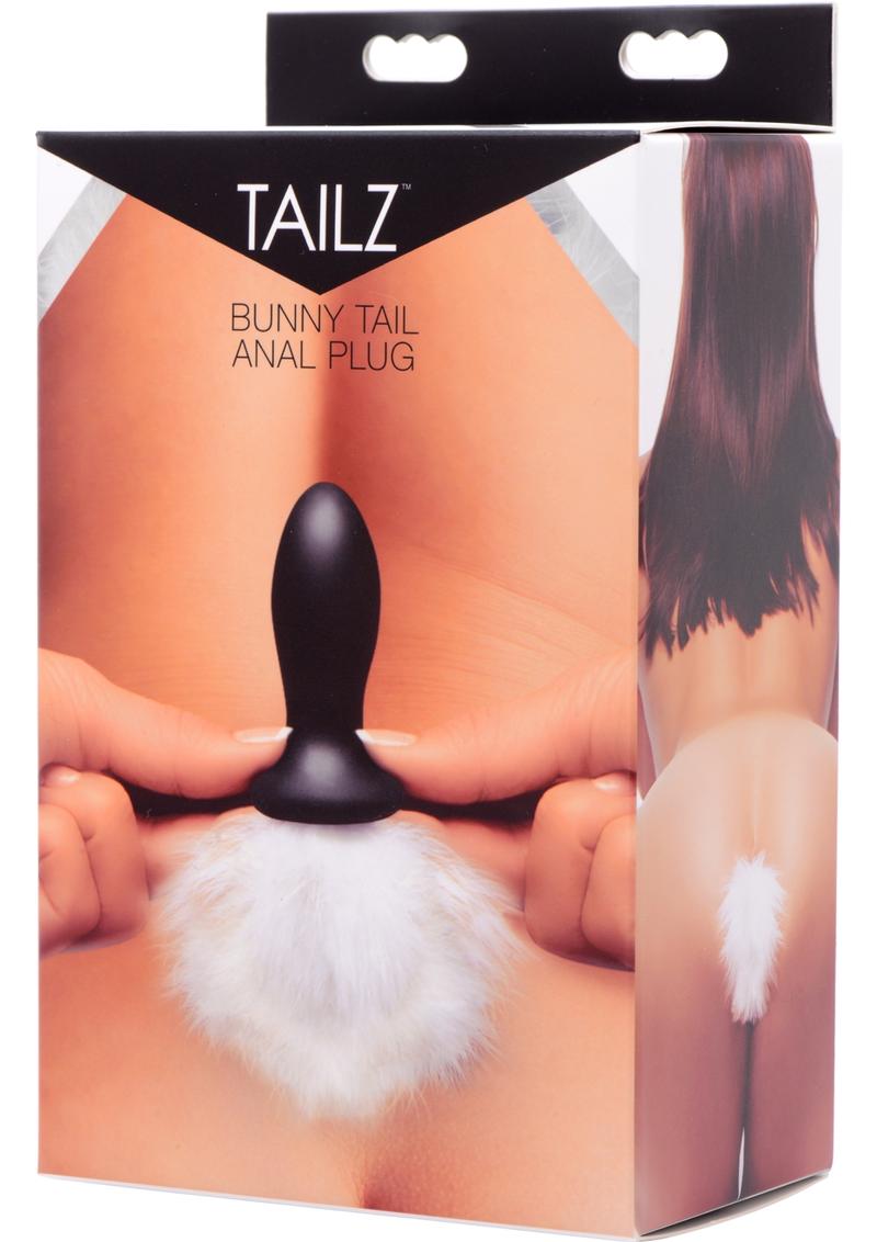 Load image into Gallery viewer, Tailz Bunny Tail Anal Plug - White
