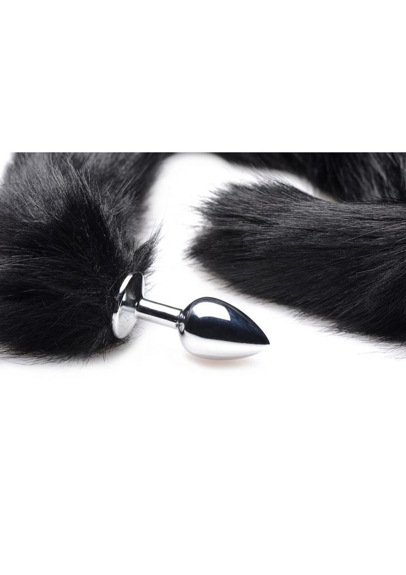 Load image into Gallery viewer, Tailz Extra Long Midnight Mink Tail
