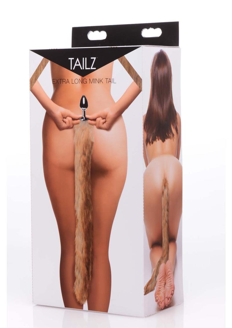 Load image into Gallery viewer, Tailz Extra Long Mink Tail - Brown
