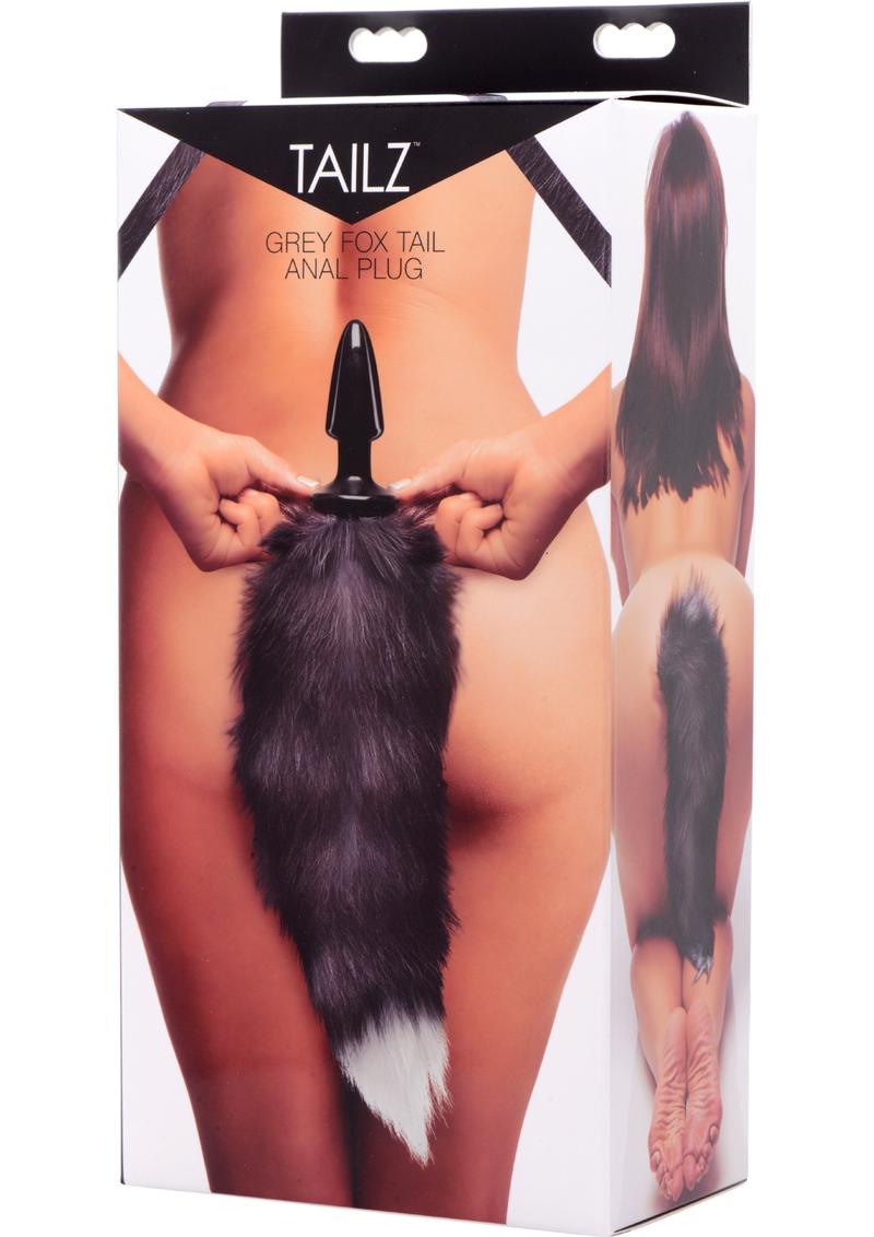 Load image into Gallery viewer, Tailz Fox Tail Anal Plug - Gray
