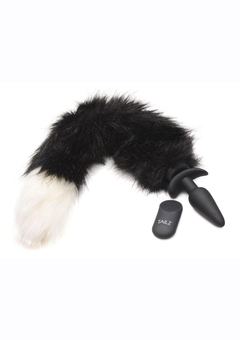 Load image into Gallery viewer, Tailz Interchangeable Fox Tail Accessory - Black/White
