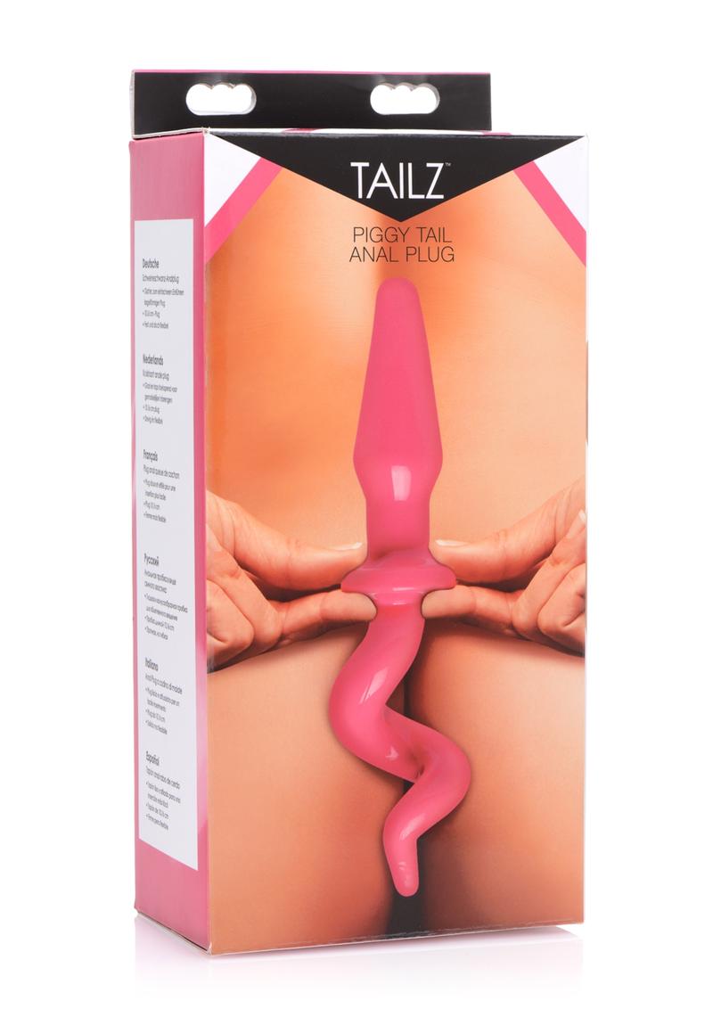 Load image into Gallery viewer, Tailz Piggy Tail Anal Plug - Pink
