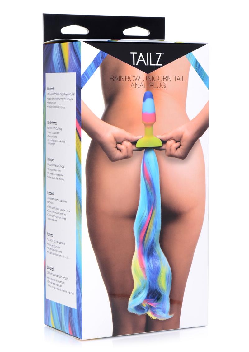 Load image into Gallery viewer, Tailz Unicorn Tail Anal Plug - Multicolor

