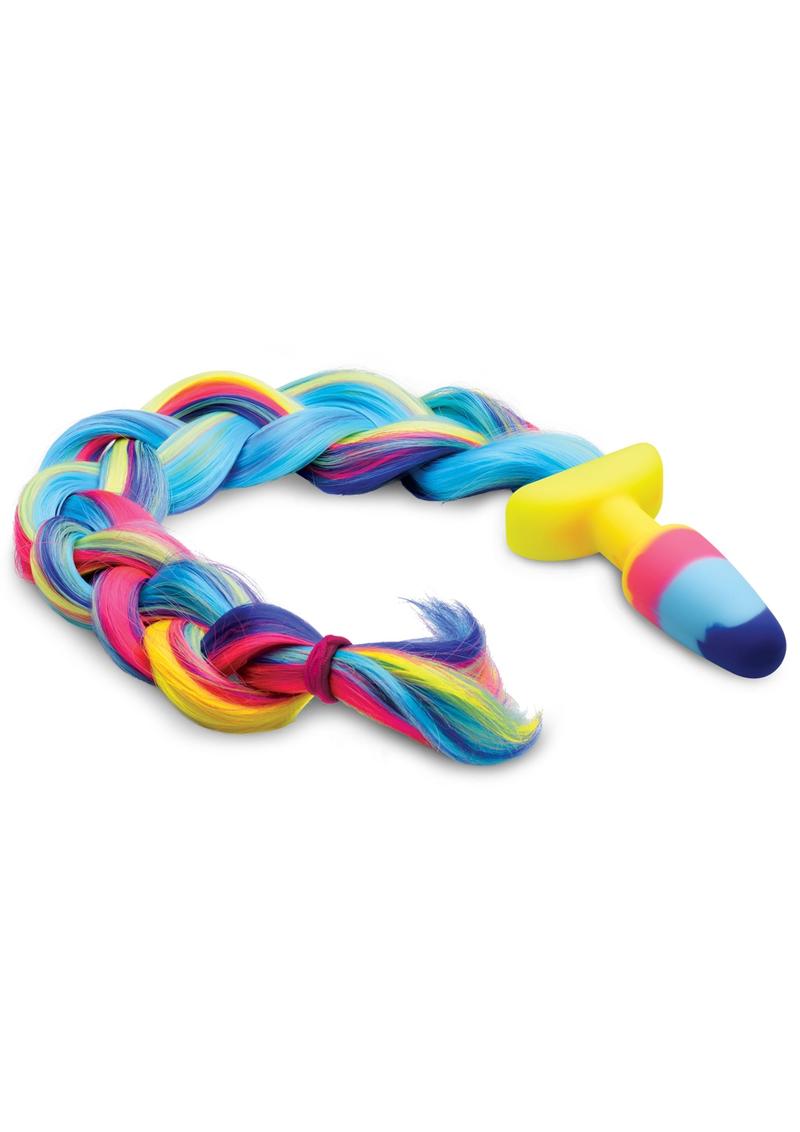 Load image into Gallery viewer, Tailz Unicorn Tail Anal Plug - Multicolor
