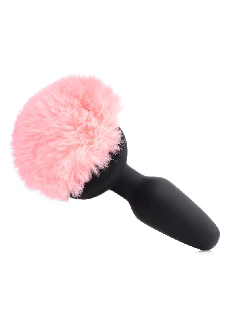 Load image into Gallery viewer, Tailz Vibrating Bunny Tail Anal Plug - Pink
