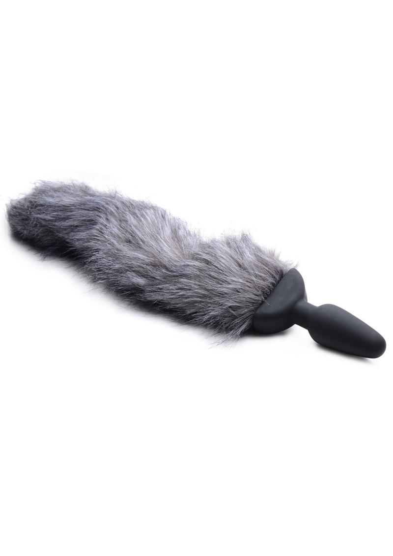 Load image into Gallery viewer, Tailz Vibrating Fox Tail - Gray/Grey
