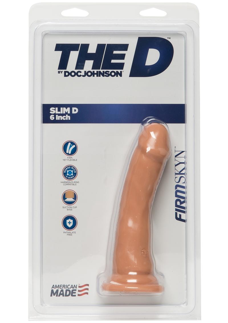 Load image into Gallery viewer, The D Slim D Firmskyn Dildo - Vanilla - 6in
