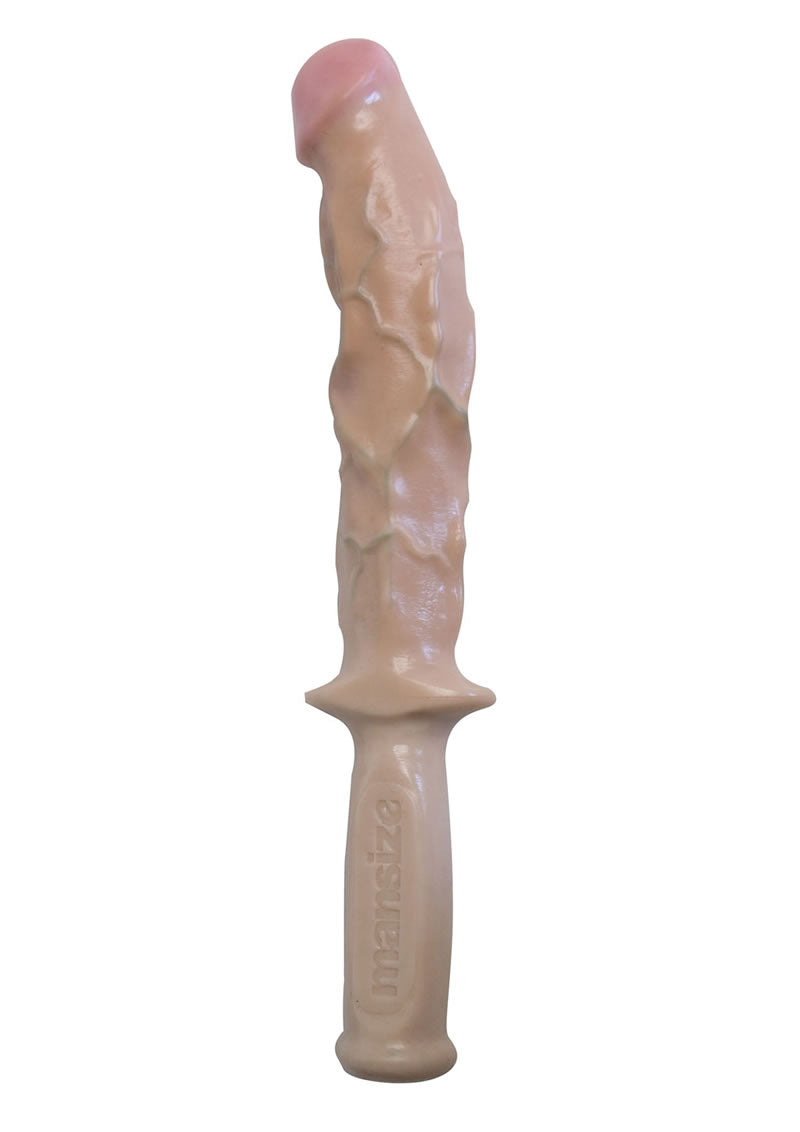 Load image into Gallery viewer, The Hard Rammer Dildo with Handle - Flesh/Vanilla
