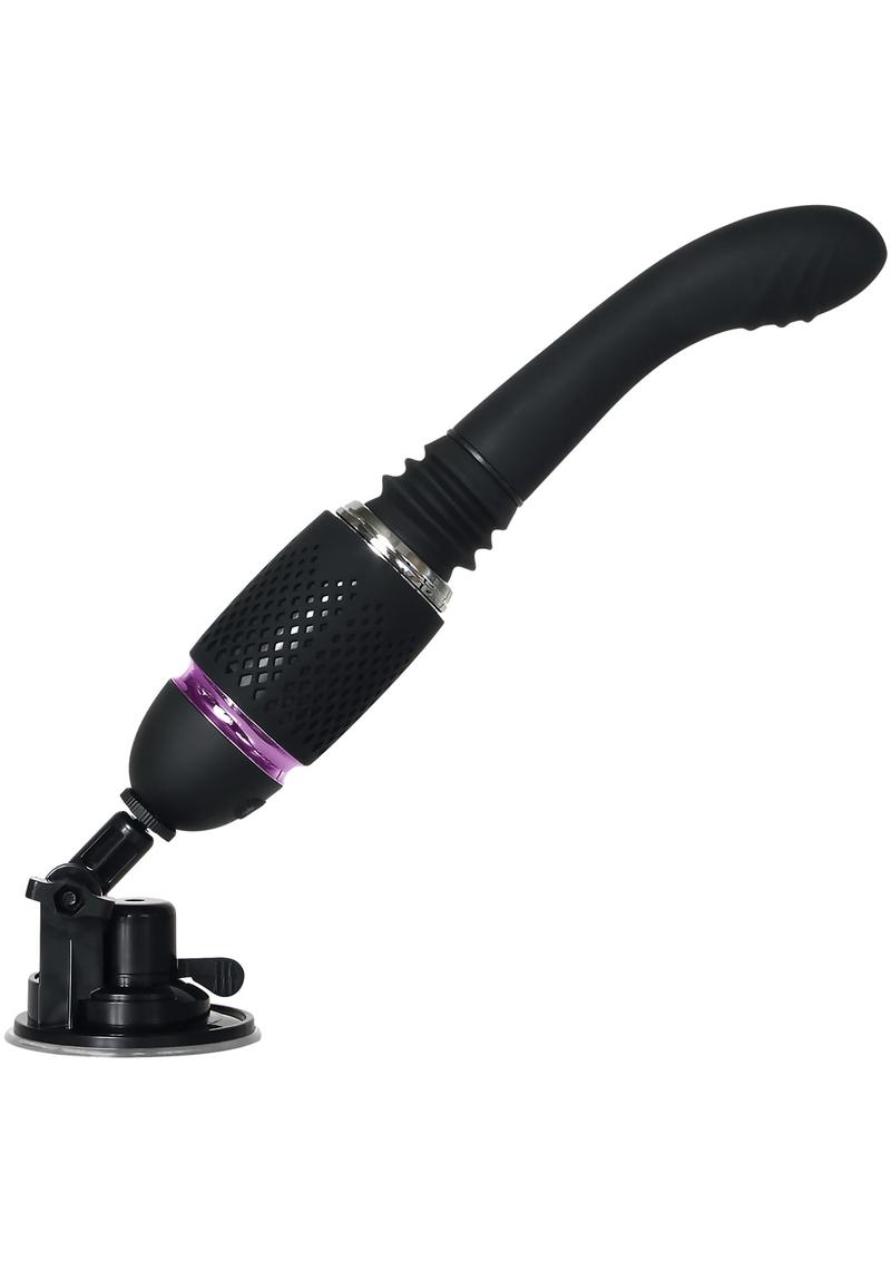 Load image into Gallery viewer, Thrust and Go Silicone Rechargeable Mini Vibrator - Black
