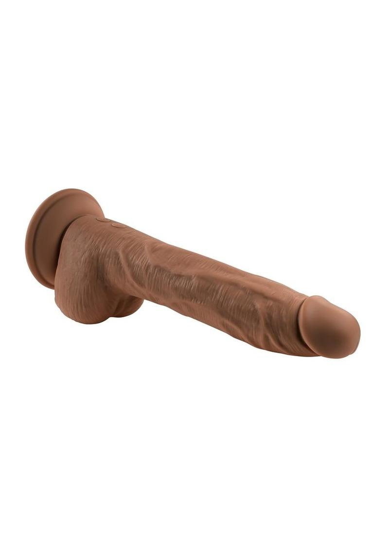 Load image into Gallery viewer, Thrust In Me Rechargeable Silicone Thrusting Vibrating Realistic Dong with Remote Control
