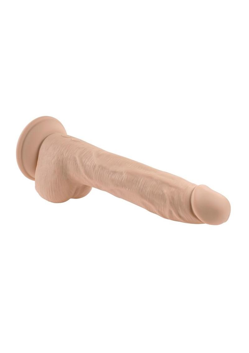 Load image into Gallery viewer, Thrust In Me Rechargeable Silicone Thrusting Vibrating Realistic Dong with Remote Control
