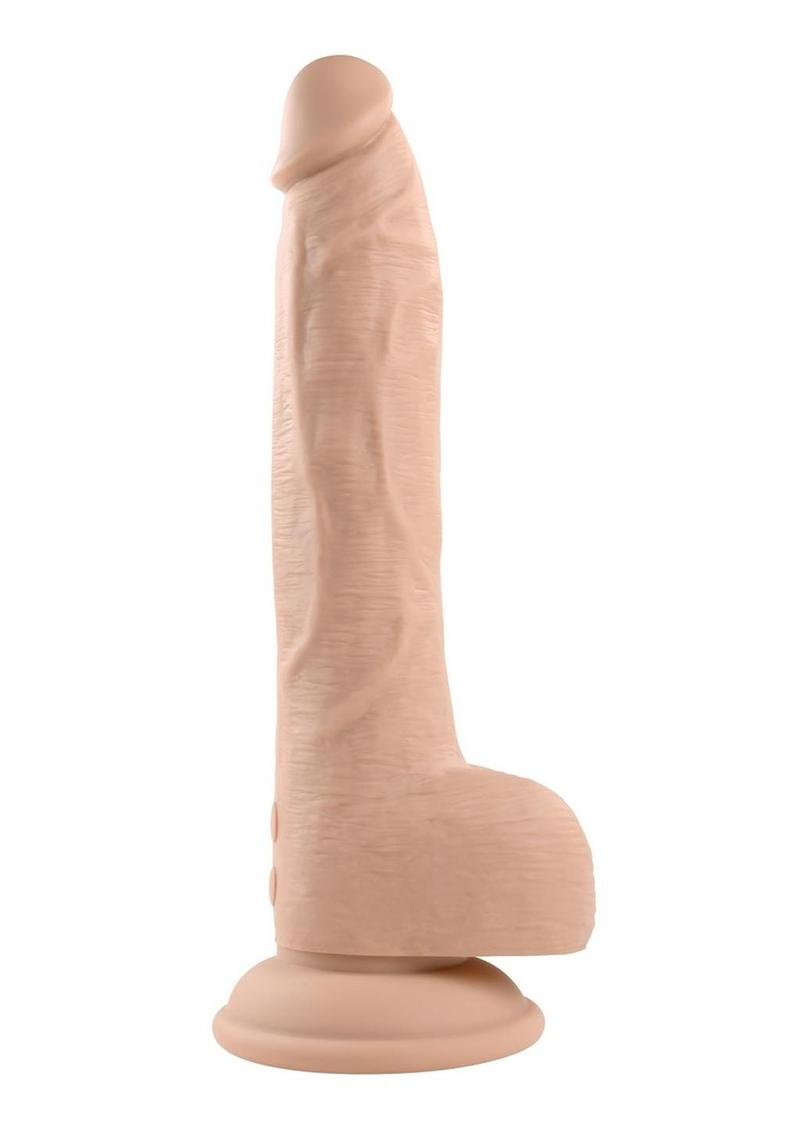 Load image into Gallery viewer, Thrust In Me Rechargeable Silicone Thrusting Vibrating Realistic Dong with Remote Control - Vanilla
