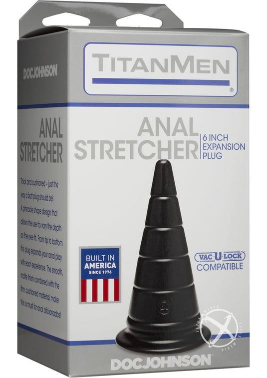 Titanmen Anal Stretcher Expansion Anal Plug - Black