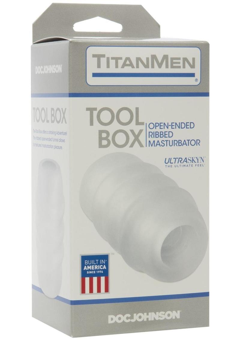 Load image into Gallery viewer, Titanmen Tool Box Ultraskyn Masturbator - Clear
