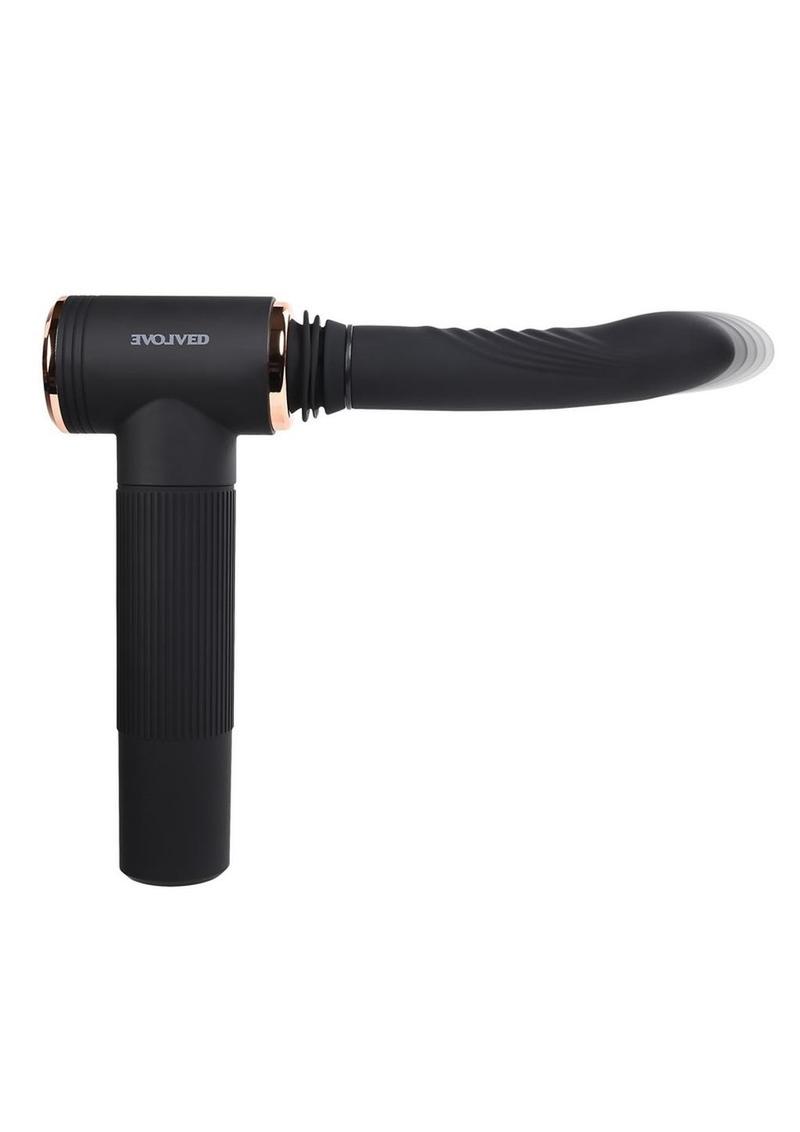 Load image into Gallery viewer, Too Hot to Handle Rechargeable Silicone Thrusting Vibrator with Suction Cup
