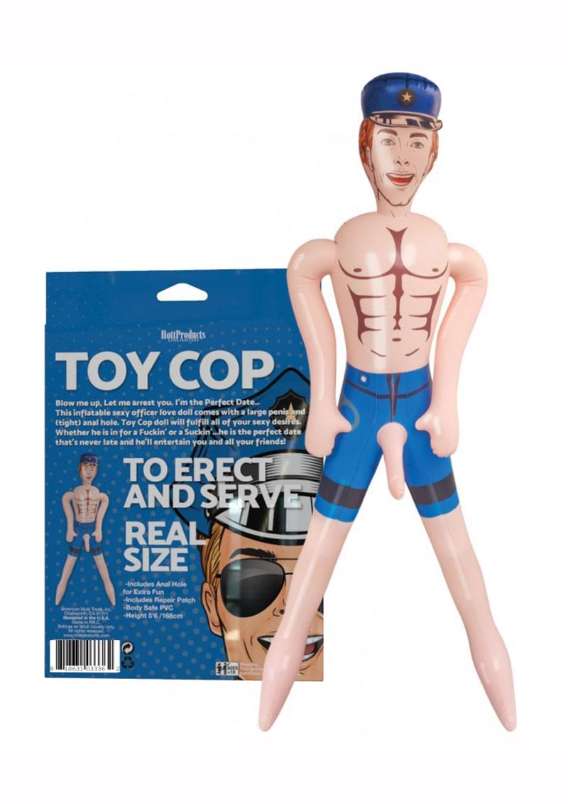 Load image into Gallery viewer, Toy Cop Blow-Up Doll - Vanilla - 5.5ft
