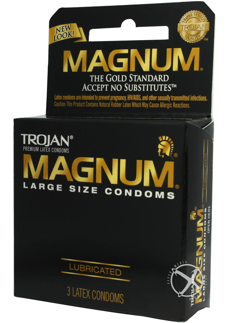 Load image into Gallery viewer, Trojan Condom Magnum Large Size Lubricated - 3 Pack
