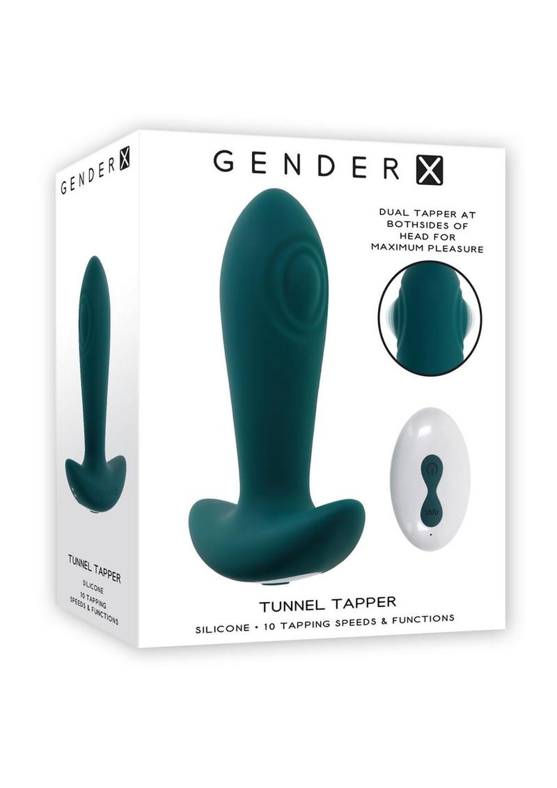 Load image into Gallery viewer, Tunnel Tapper Rechargeable Silicone Anal Plug - Green
