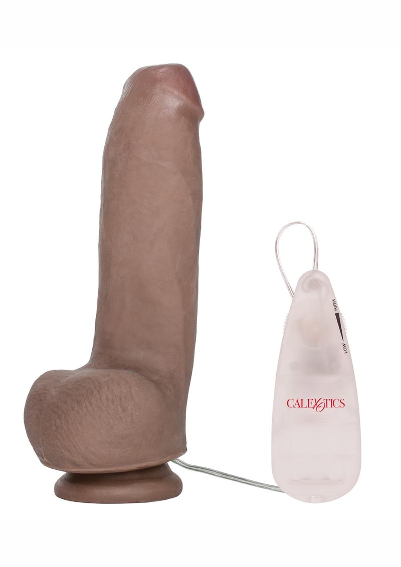 Load image into Gallery viewer, Tyler Knights Futurotic Cock Vibrating Dildo - Brown/Chocolate - 6in
